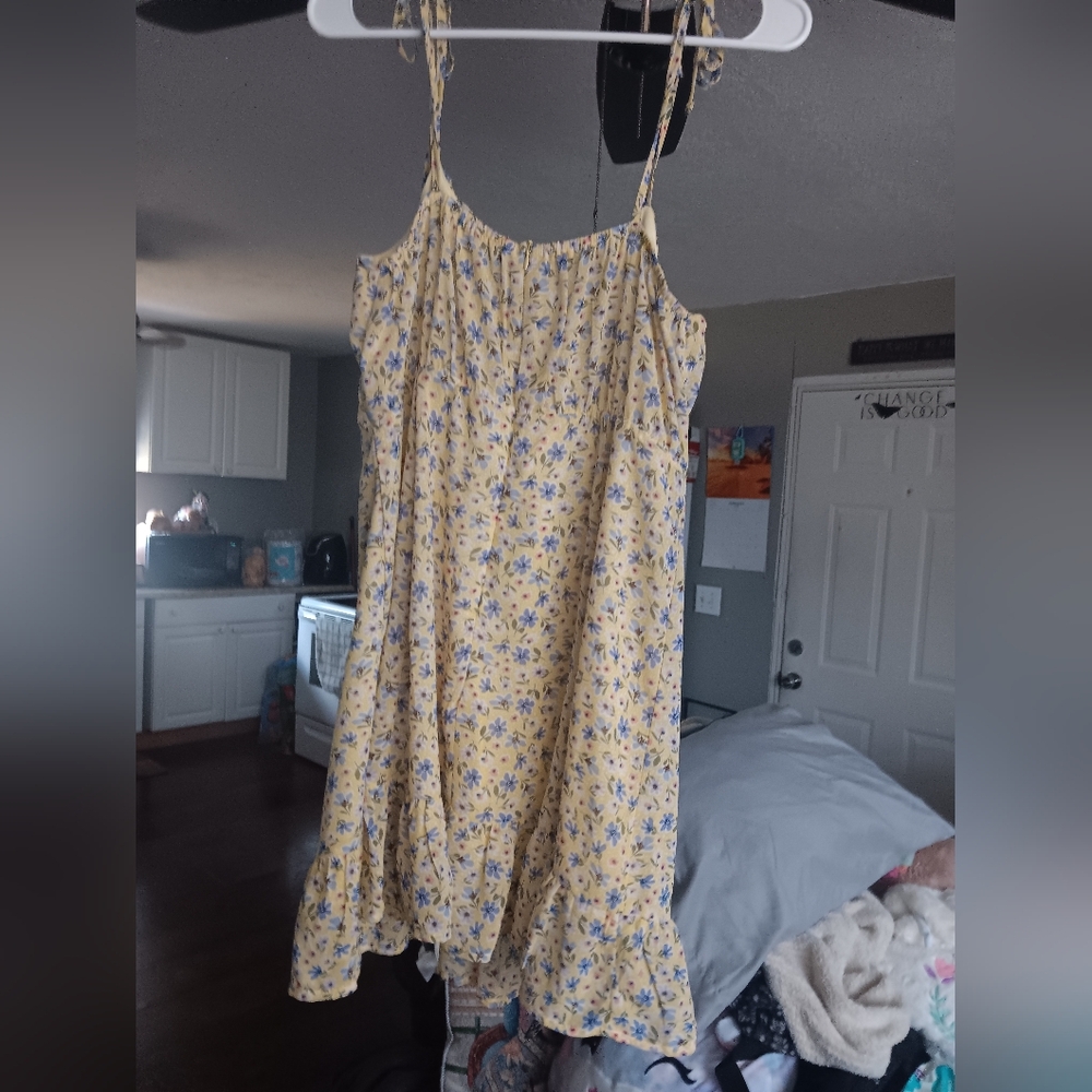 Yellow Floral Sundress